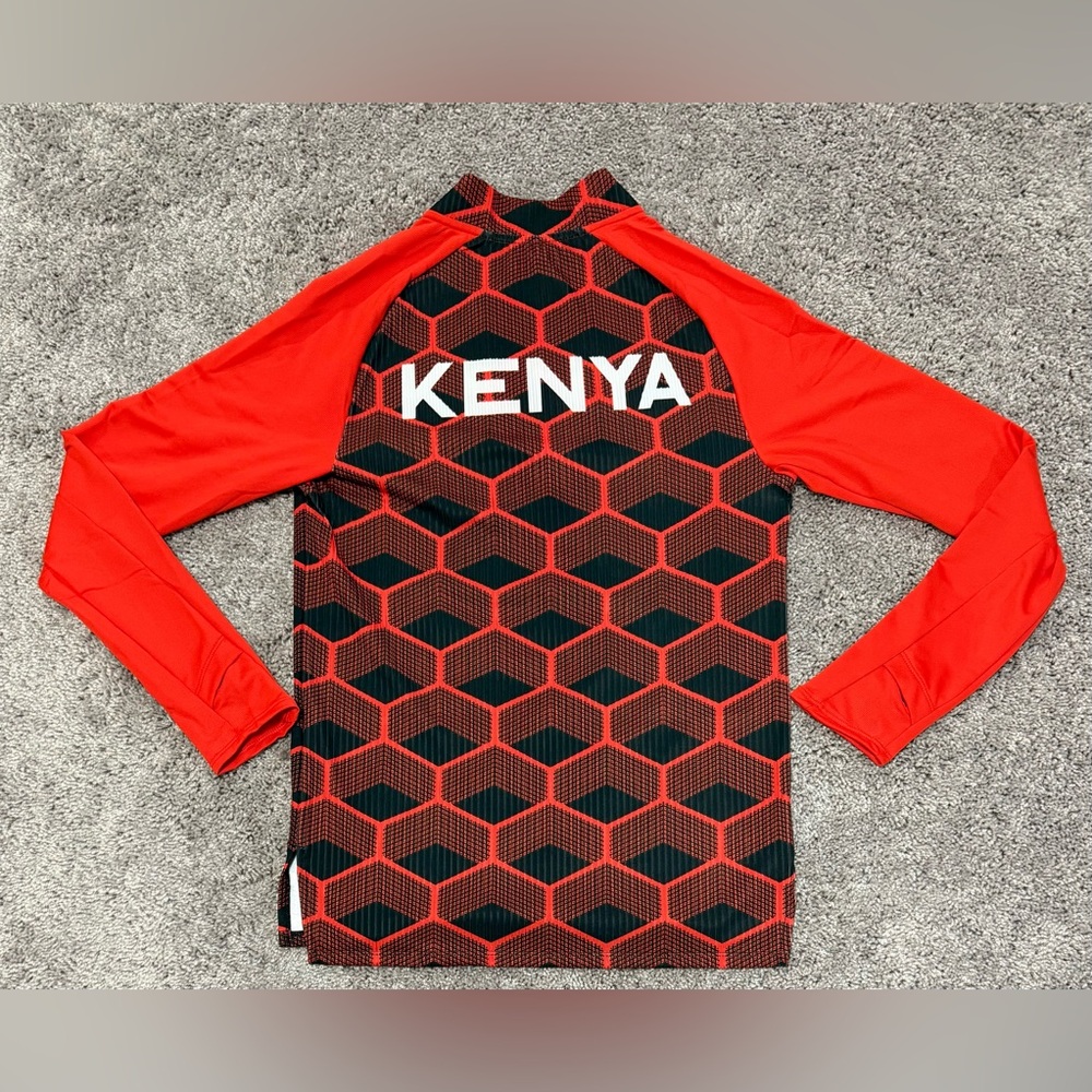 RARE Nike Kenya Pro Elite‎ 1/2 ZIP Running Top CI8845-xxx Mens Size Small - Picture 2 of 5